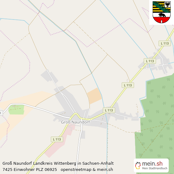 Gro Naundorf  Lageplan